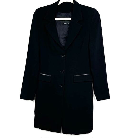 Identify Jackets & Blazers - identify Womens Sz 4 Black Peacoat Jacket